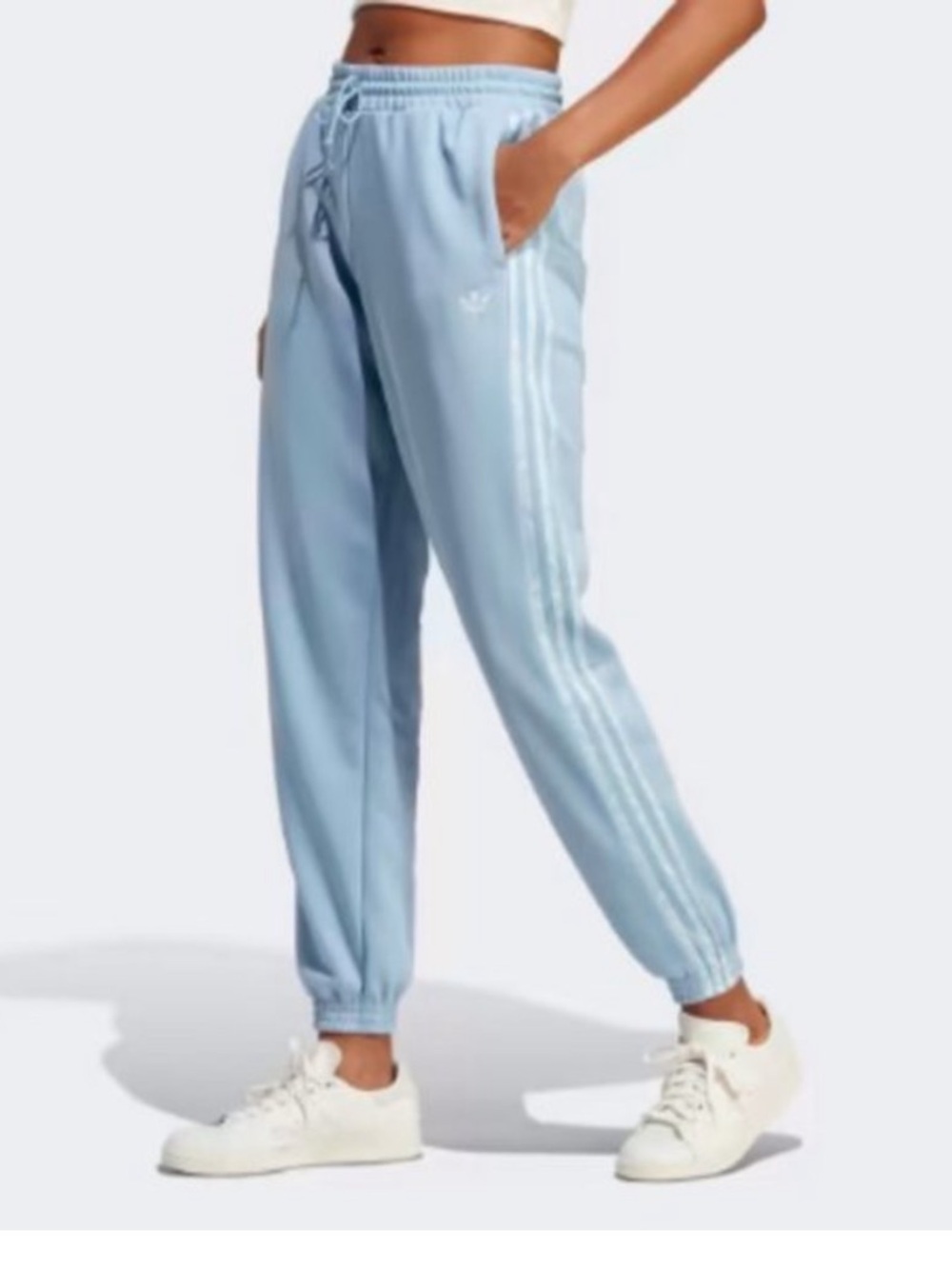 Adidas abstract animal print joggers track pants blue ladies size L‎ NWT